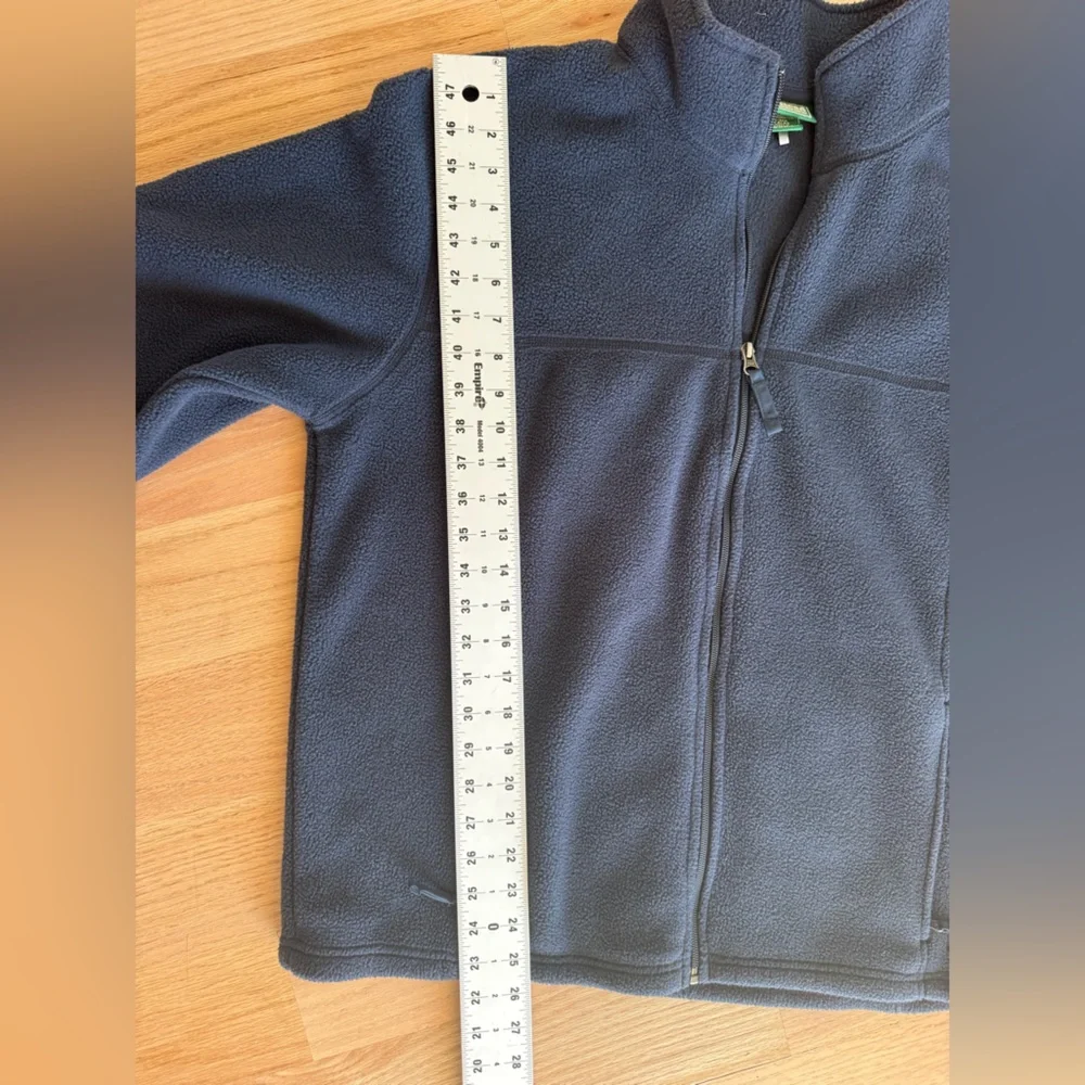 L.L. Bean Men's Large Navy Fleece Jacket - Picture 6 of 12